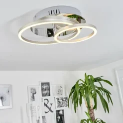 Plafonnier Buren LED Aluminium, Chrome, 1 lumière