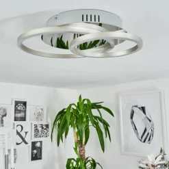 Plafonnier Buren LED Aluminium, Chrome, 1 lumière