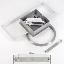 Plafonnier Buren LED Nickel mat, 1 lumière