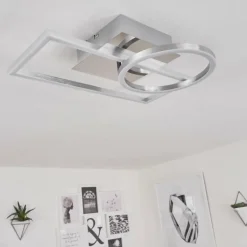 Plafonnier Buren LED Nickel mat, 1 lumière