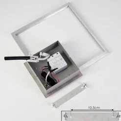 Plafonnier Buren LED Nickel mat, 1 lumière