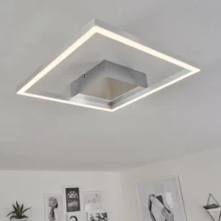 Plafonnier Buren LED Nickel mat, 1 lumière