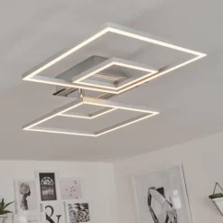 Plafonnier Buren LED Nickel mat, 1 lumière