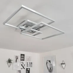 Plafonnier Buren LED Nickel mat, 1 lumière