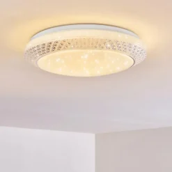 Plafonnier Burton LED Blanc, 1 lumière