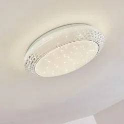 Plafonnier Burton LED Blanc, 1 lumière