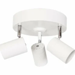 Plafonnier By Rydens Correct Blanc, 3 lumières