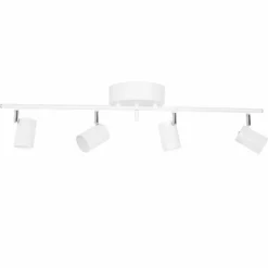 Plafonnier By Rydens Correct Blanc, 4 lumières