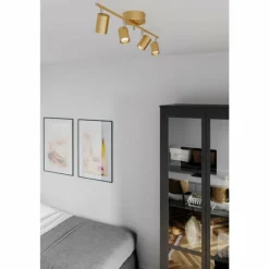 Plafonnier By Rydens Correct Cuivre, 4 lumières