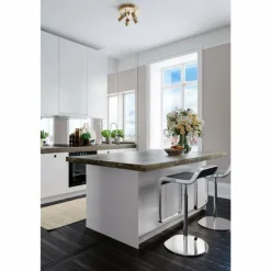 Plafonnier By Rydens Correct Cuivre, 5 lumières