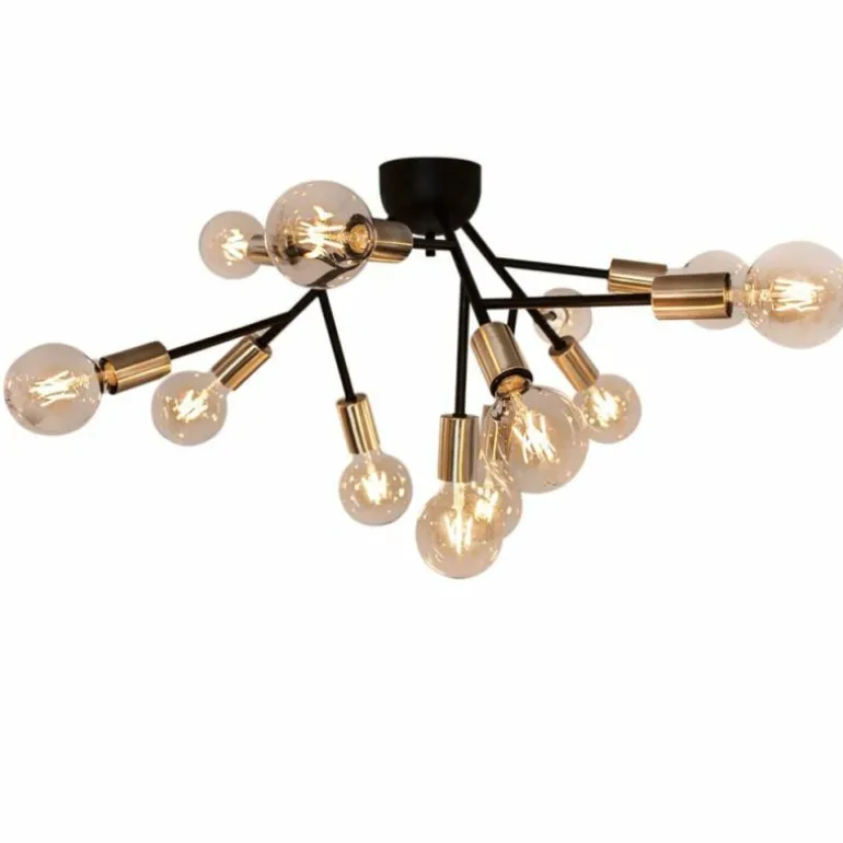 Plafonnier By Rydens Hero Noir, 12 lumières