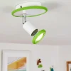Plafonnier Cabri LED Chrome, Vert, Blanc, 1 lumière