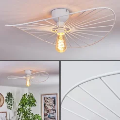 Plafonnier Cacor Blanc, 1 lumière