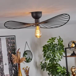 Plafonnier Cacor Noir, 1 lumière