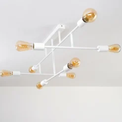 Plafonnier Cahaba Blanc, 8 lumières