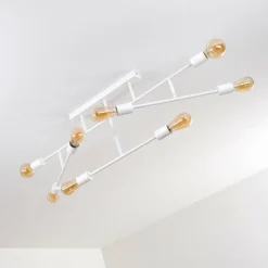 Plafonnier Cahaba Blanc, 8 lumières