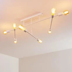 Plafonnier Cahaba Blanc, 8 lumières