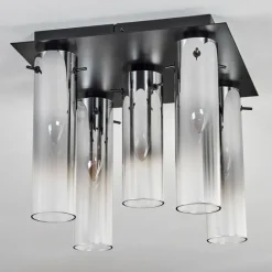 Plafonnier Caimitte Noir, 5 lumières