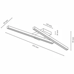 Plafonnier Cajas LED Écru, 2 lumières