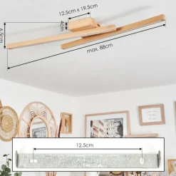 Plafonnier Cajas LED Écru, 2 lumières