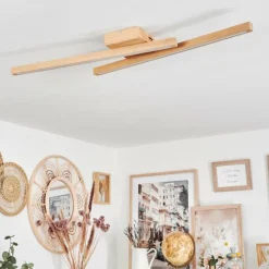 Plafonnier Cajas LED Écru, 2 lumières