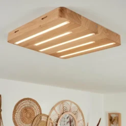 Plafonnier Cajas LED Écru, 5 lumières