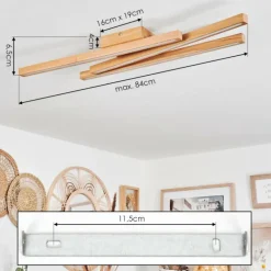 Plafonnier Cajas LED Écru, 3 lumières