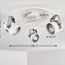 Plafonnier Callac Blanc, 3 lumières