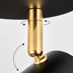 Plafonnier Campanas Laiton, Noir, 1 lumière