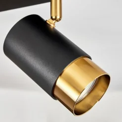 Plafonnier Campanas Laiton, Noir, 2 lumières