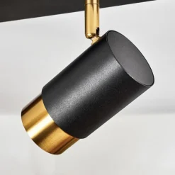 Plafonnier Campanas Laiton, Noir, 2 lumières