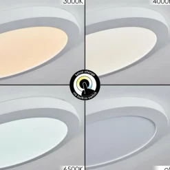 Plafonnier Canditas LED Blanc, 1 lumière