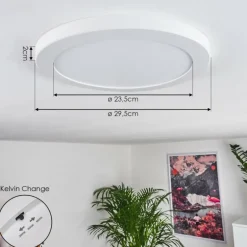 Plafonnier Canditas LED Blanc, 1 lumière