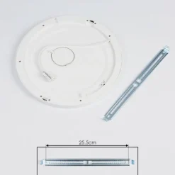 Plafonnier Canditas LED Blanc, 1 lumière