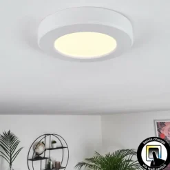 Plafonnier Canditas LED Blanc, 1 lumière