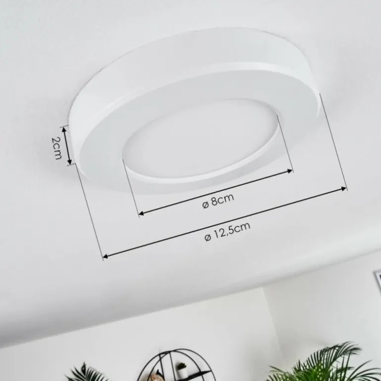 Plafonnier Canditas LED Blanc, 1 lumière