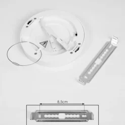 Plafonnier Canditas LED Blanc, 1 lumière