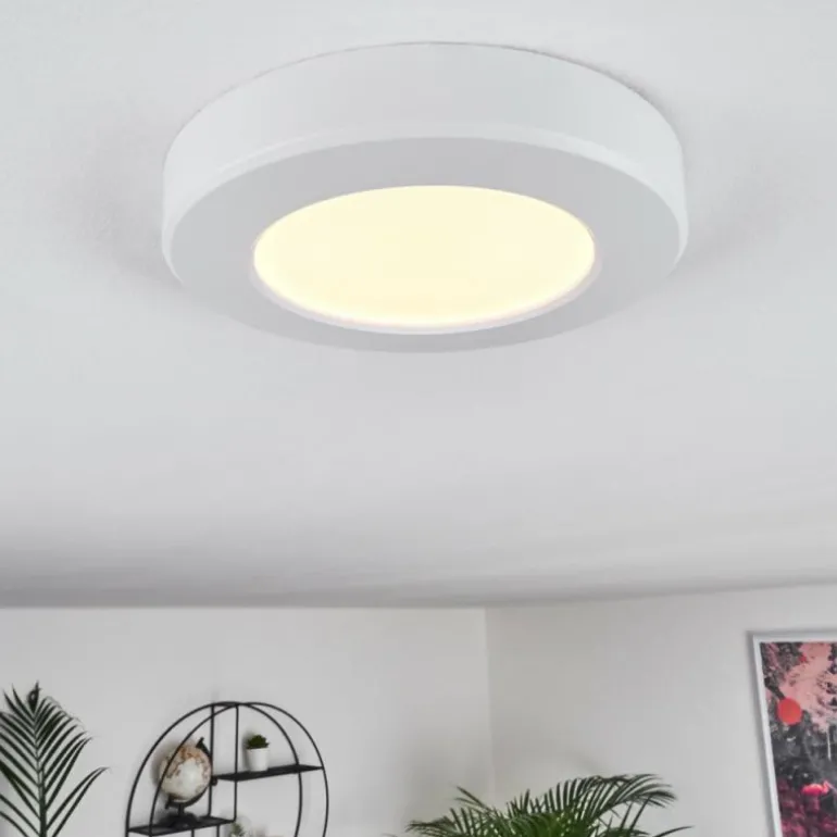 Plafonnier Canditas LED Blanc, 1 lumière