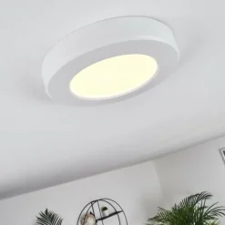 Plafonnier Canditas LED Blanc, 1 lumière