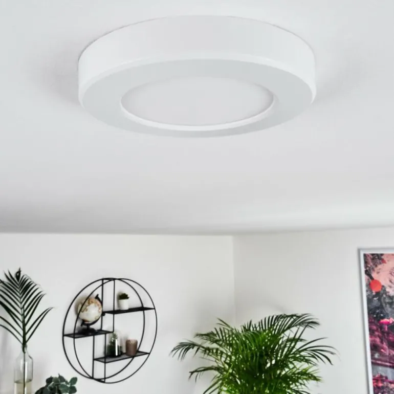 Plafonnier Canditas LED Blanc, 1 lumière