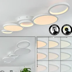 Plafonnier Carabajal LED Blanc, 1 lumière