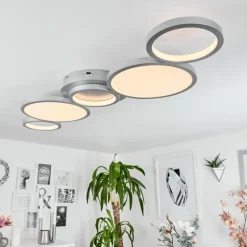 Plafonnier Carabajal LED Titane, 1 lumière