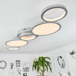 Plafonnier Carabajal LED Titane, 1 lumière