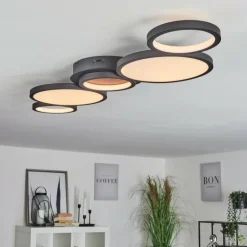 Plafonnier Carabajal LED Noir, 1 lumière