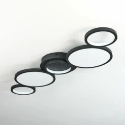 Plafonnier Carabajal LED Noir, 1 lumière