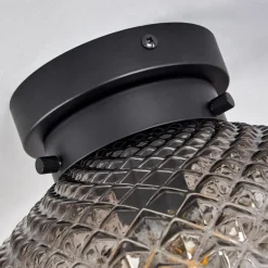 Plafonnier Caracoles Noir, 1 lumière