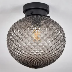 Plafonnier Caracoles Noir, 1 lumière