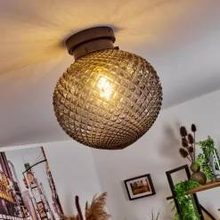 Plafonnier Caracoles Noir, 1 lumière