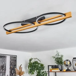 Plafonnier Carcano LED Brun, Noir, 2 lumières