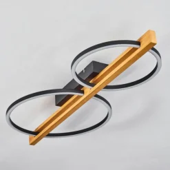 Plafonnier Carcano LED Brun, Noir, 2 lumières